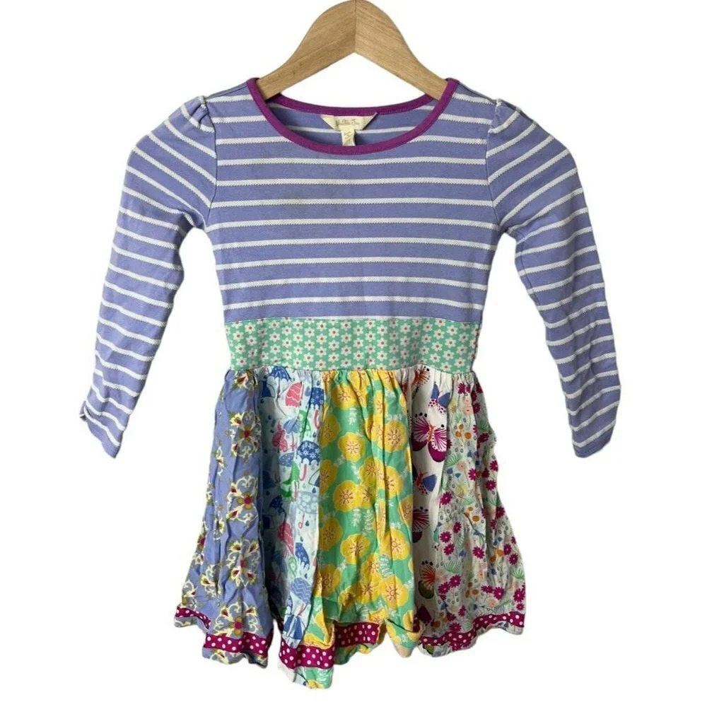 Matilda Jane Whatever The Weather Dress Swing Size 6 Cotton Stretch Girls Kids